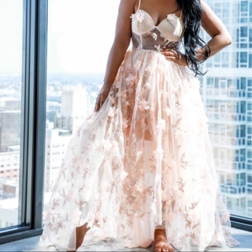 NWT Nichole Lynel Field of Dreams Dress Size M